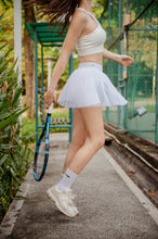 Load image into Gallery viewer, Mesh It Up Tennis Skirt (White)
