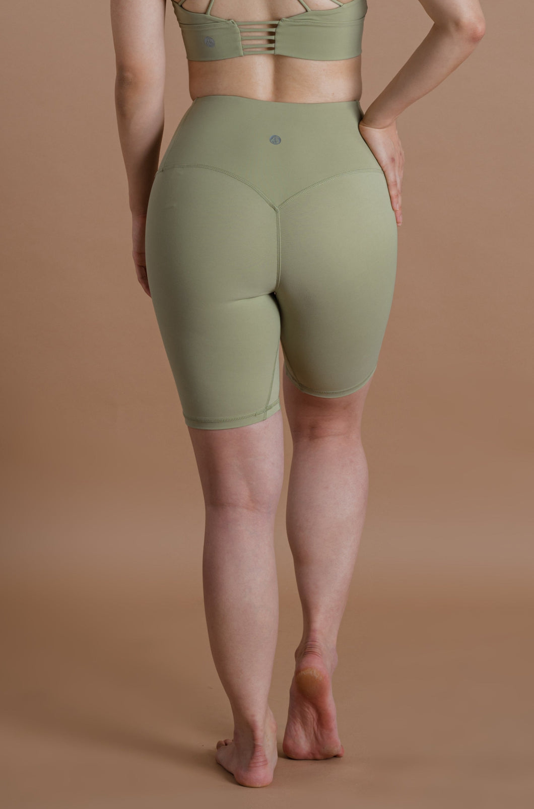 May Biker Shorts (Avocado Green)