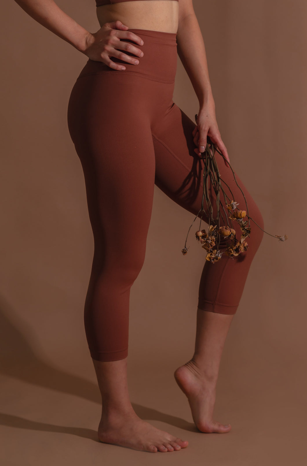 Aster Capri Leggings (Copper)