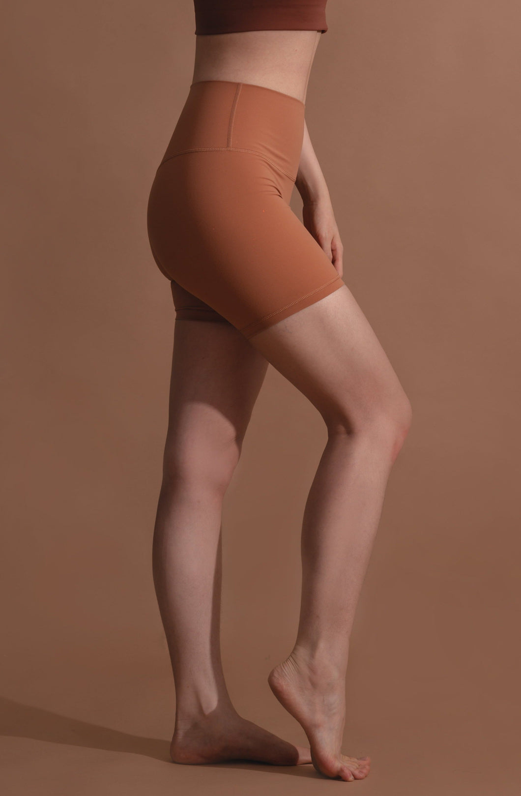 Karine Biker Shorts (Maple Orange)